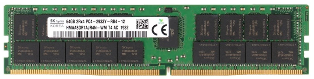 Hynix HMAA8GR7AJR4N-WM 64GB PC4-23400 DDR4-2933MT/s 2Rx4 ECC Memory Brand New