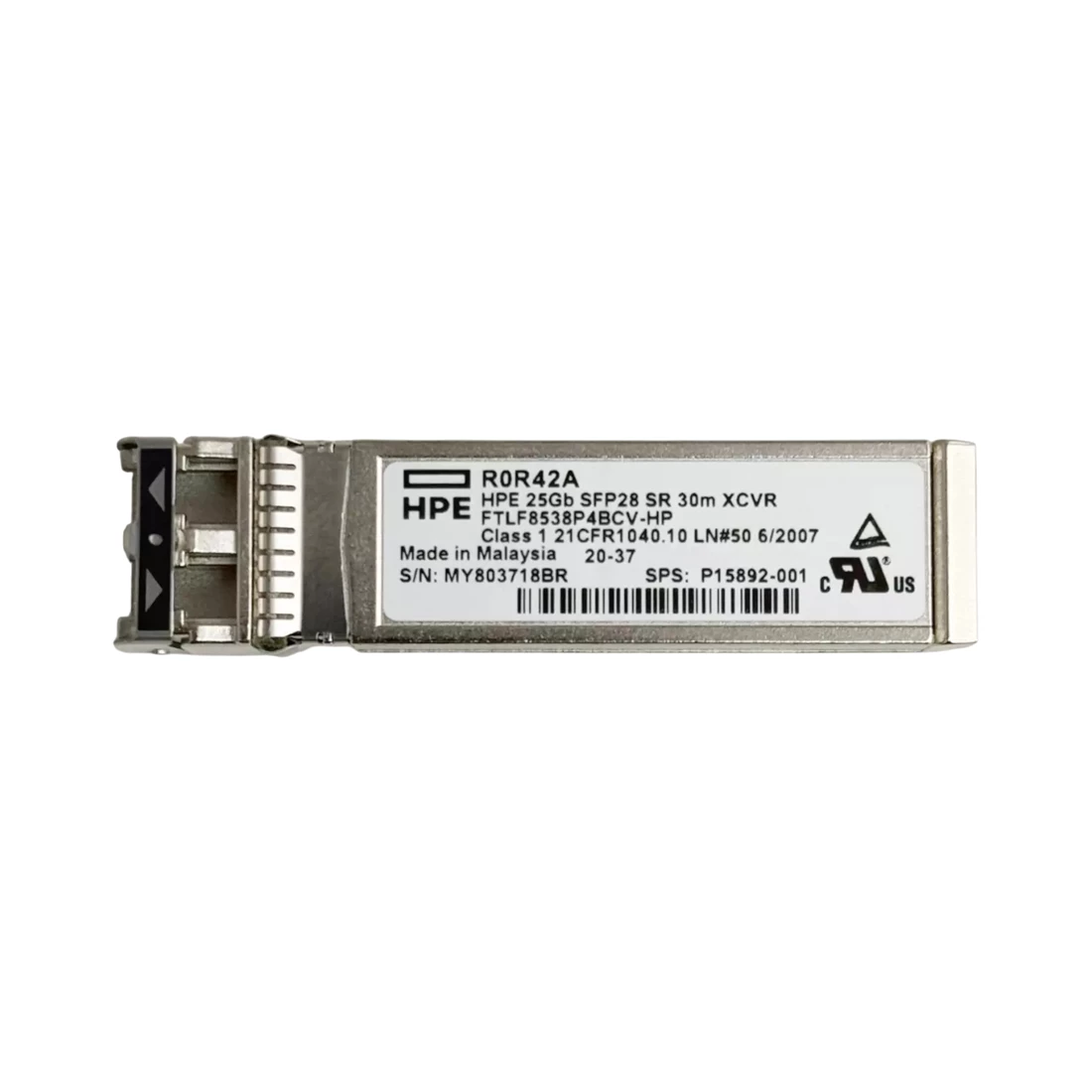 HPE FTLF8538P4BCV-HP 25GbE SFP28 SR 30 meter Transceiver