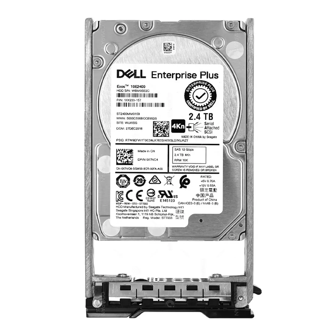 Dell X7NC4 2.4TB 10K SAS-12Gbps 2.5