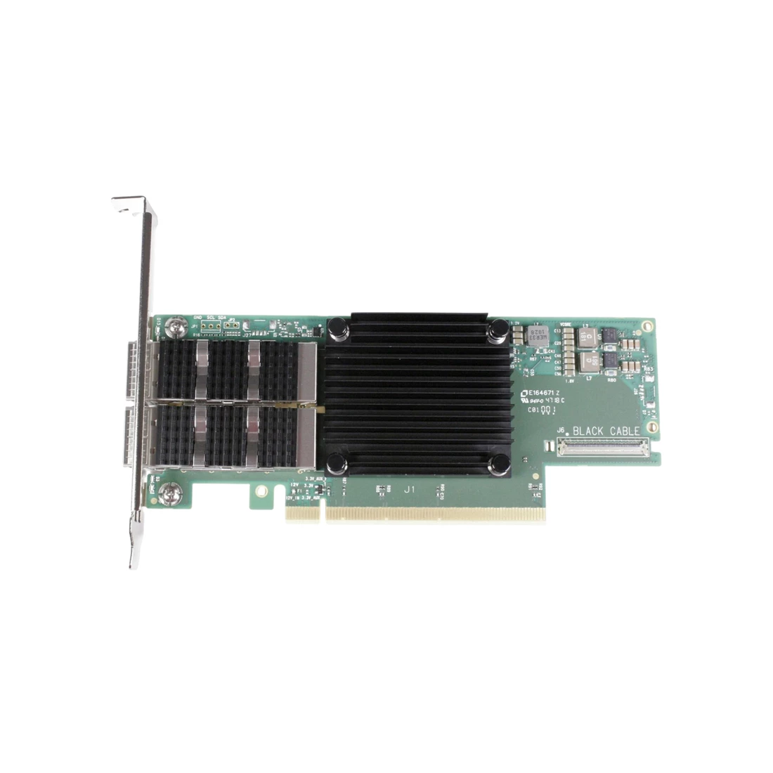 Dell XDKNY Mellanox MCX653106A-ECAT ConnectX-6 VPI Adapter Card HDR100 EDR IB and 100GbE Dual-Port QSFP56 PCIe3.0/4.0 x16 with Full-Height Bracket