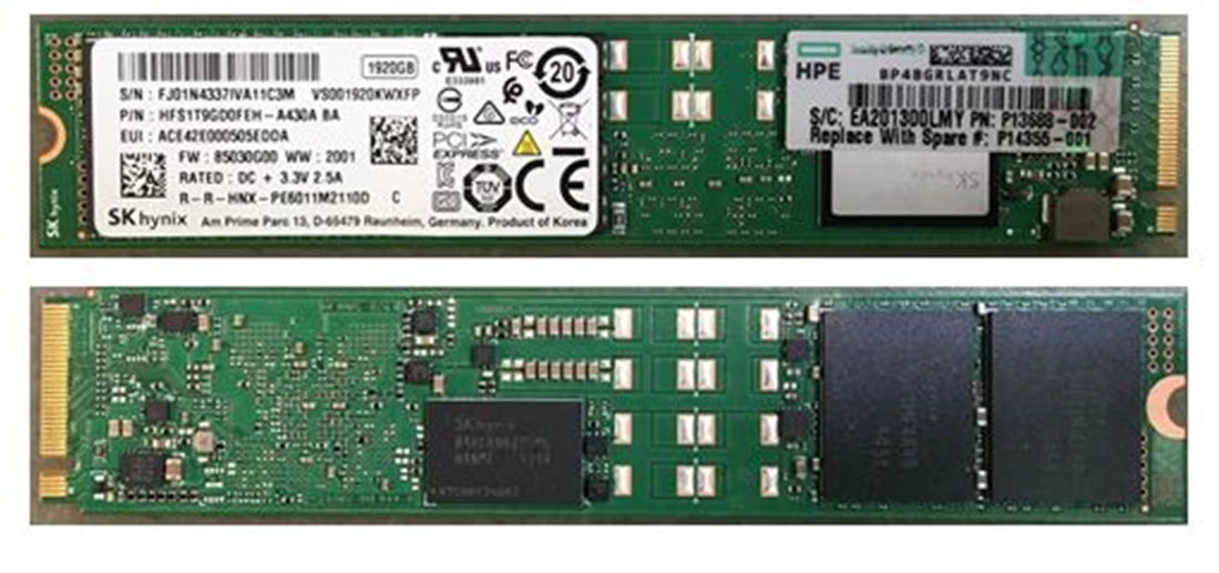 HPE P13691-B21 1.92Tb Nvme Mainstream RI MLC DSF Solid State Drive