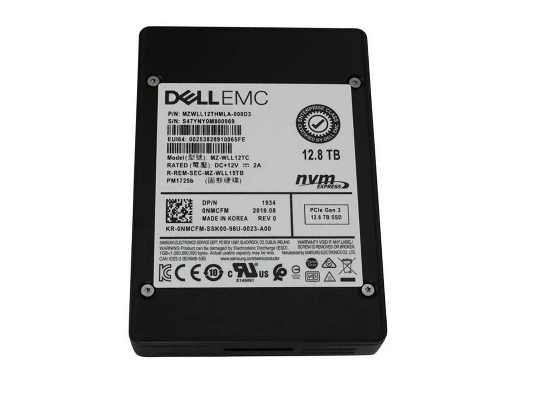 Samsung PM1725B MZWLL12THMLA-000D3 SSD 12.8 TB Pci Express 3.0 X4 (NVMe) DELL OEM Refurbished