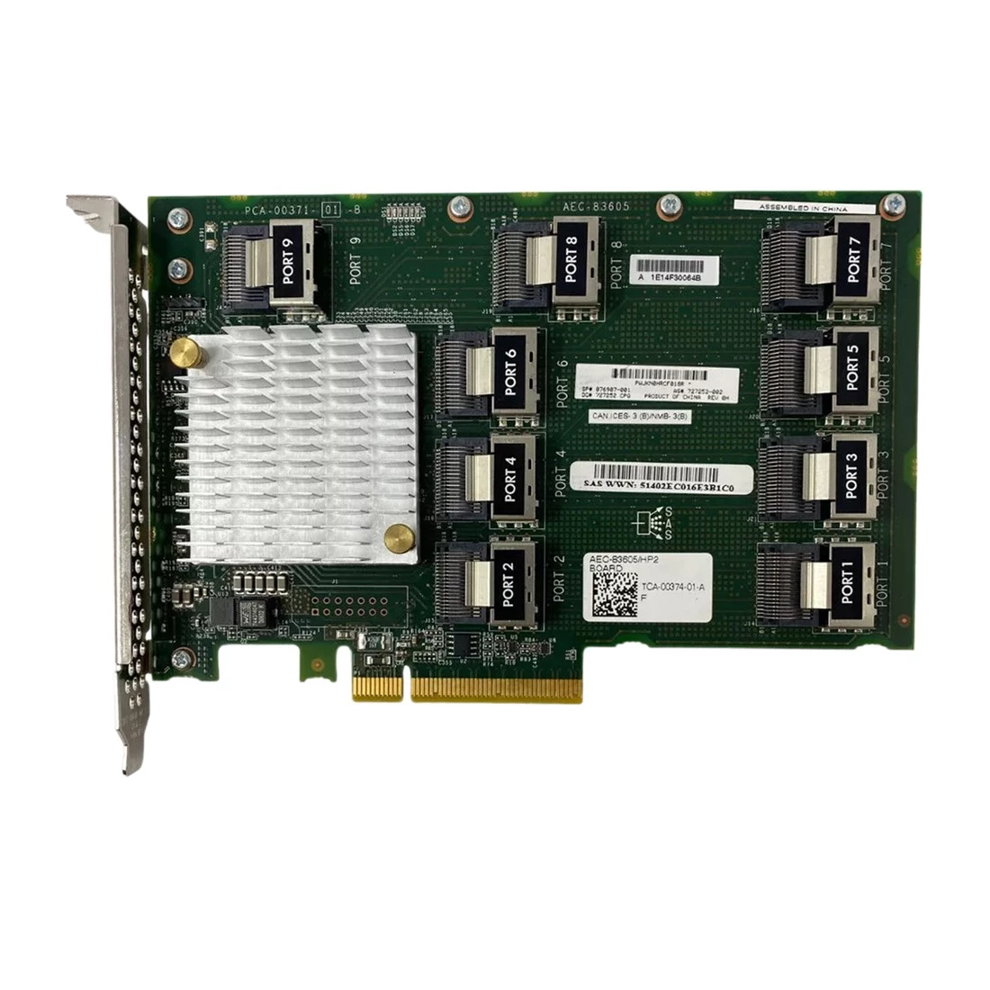 HPE P23388-B21 12GB Storage SAS Expander Card with cable for ProLiant DL38X Gen10 Ref