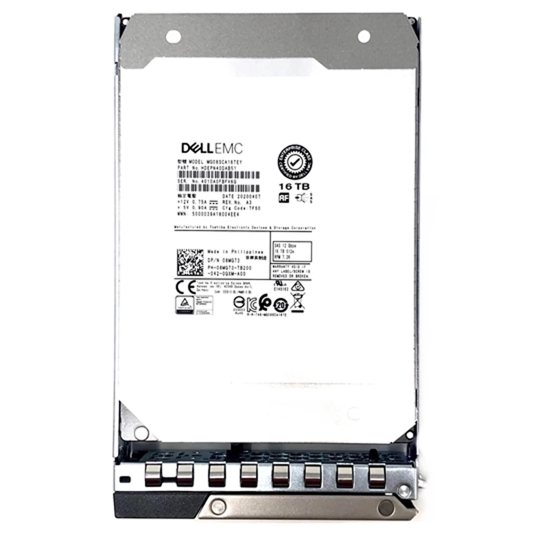 Dell 8MG73 16TB 7.2K ISE NL SAS 12Gbps 512e 512MB 3.5inch Hot Plug Hdd 14G