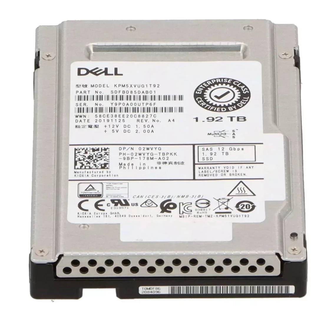 Toshiba SDFBD85DAB01 1.92Tb PM5-V Mix Use Sas 12gbps 2.5inch Ssd New