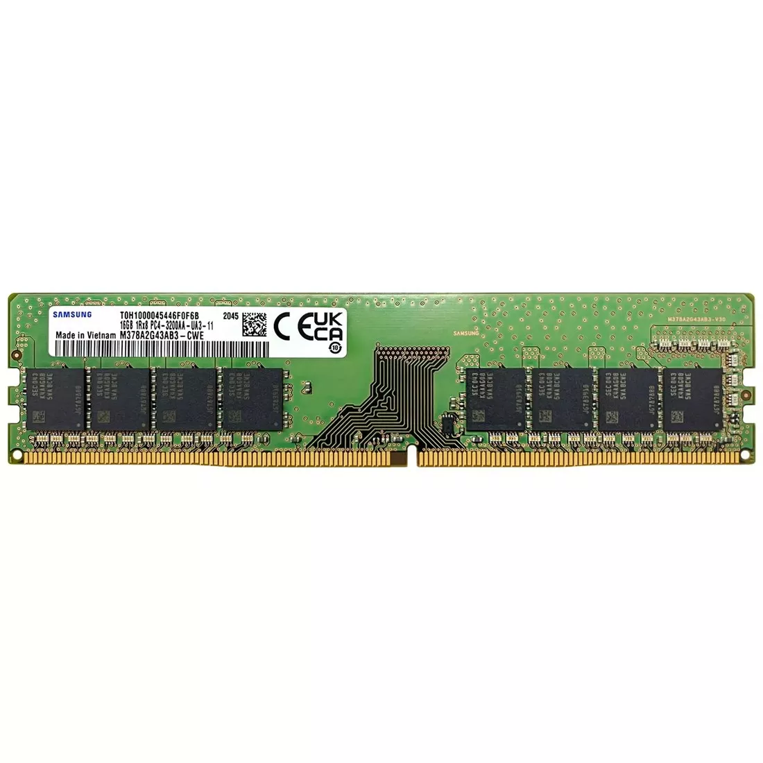 Samsung M378A2G43AB3-CWE 16GB PC4-25600 DDR4-3200Mbps 1RX8 Memory 
