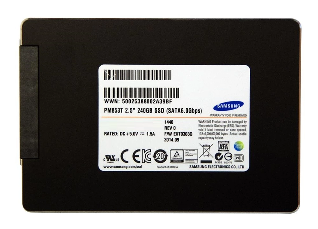 Samsung PM853T MZ7GE240HMGR SSD 240 GB SATA 6Gb/s Refurbished