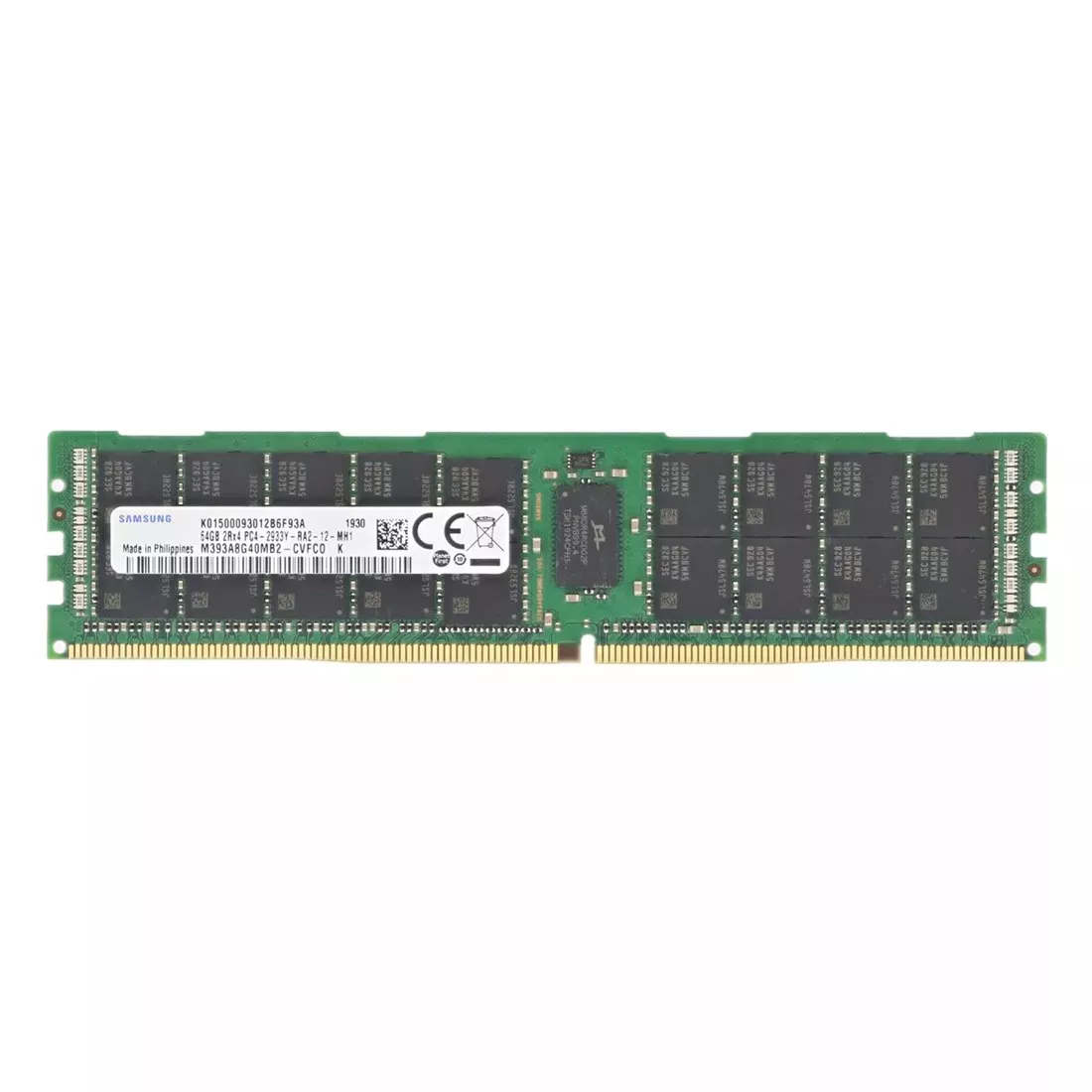 Samsung M393A8G40MB2-CVFBY 64GB PC4-23400 DDR4-2933Mbps 2RX4 ECC Memory