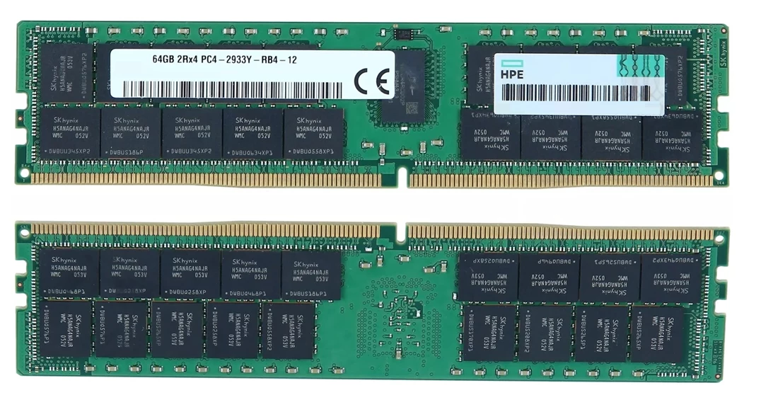 HPE R4C22A 256GB (4X64GB) 2Rx4 DDR4 PC4-23400 2933Mhz Ecc New