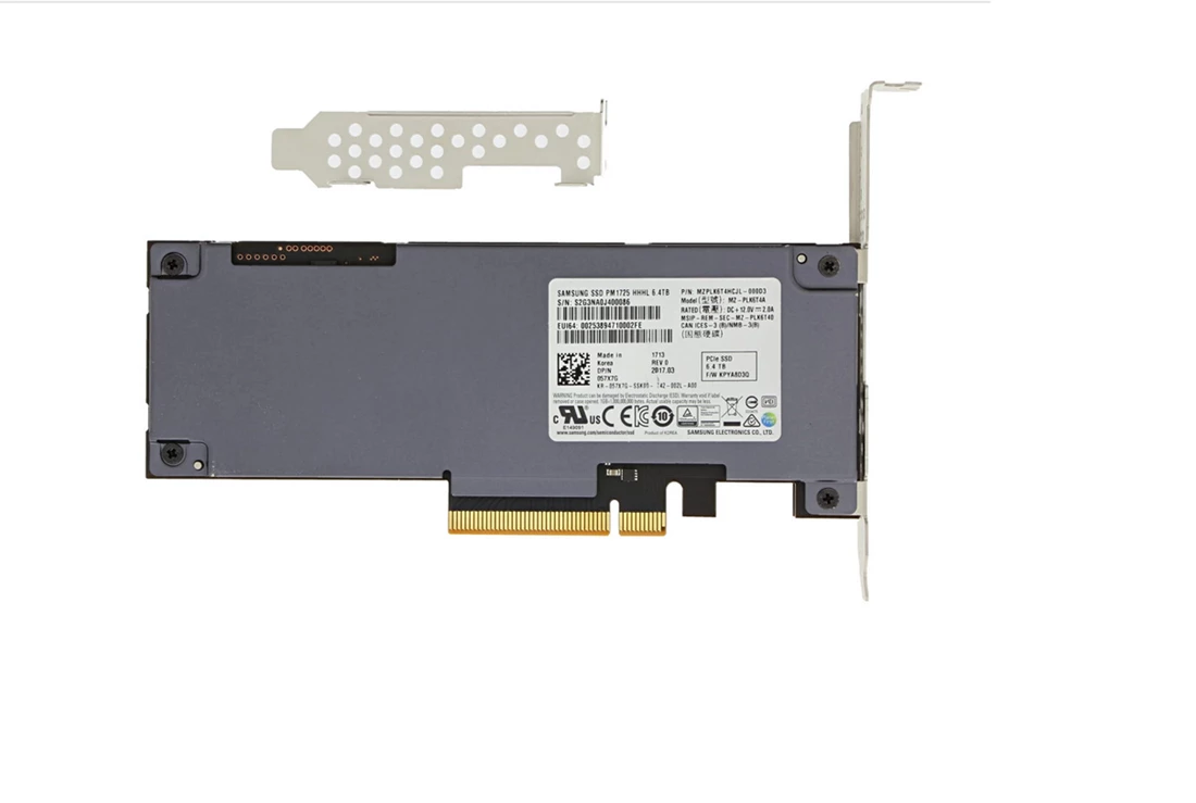 Samsung PM1725 MZ-PLK6T4A SSD 6.4 TB PCIe 3.0 X8 (NVMe) DELL OEM Refurbished
