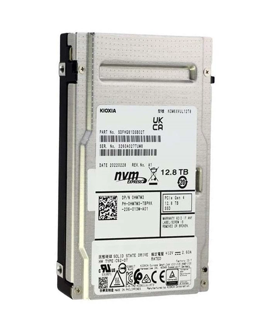 Kioxia CM6-V KCM6XVUL12T8 SSD 12.8 TB Pci Express 4.0 X4 (Nvme) DELL OEM Brand New
