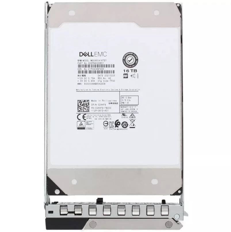 Dell 24HF9 16TB 7.2K RPM SAS 12Gbps 512e 3.5in Hot-Plug Hard Drive with 14G Tray