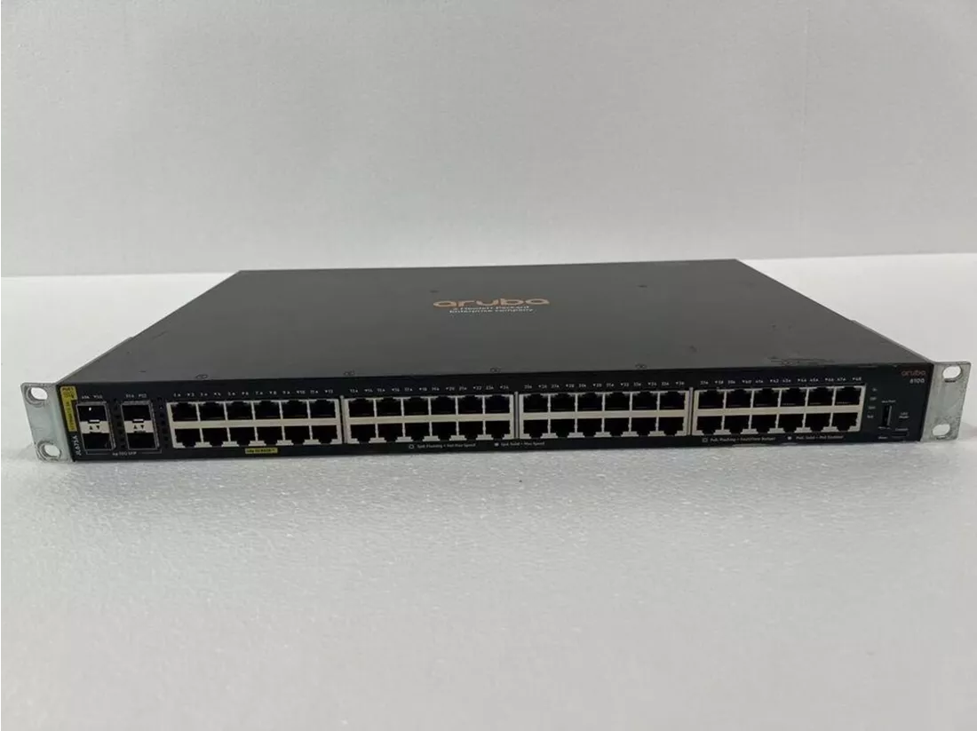 HPE JL675A Aruba 6100 48G Class4 PoE 4SFP+ 370w Switch