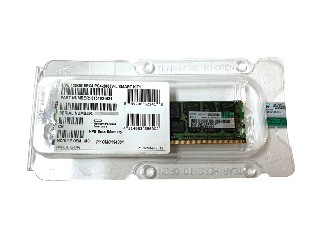 HPE P18447-B21 128GB PC4-21300 DDR4-2666MHz 8Rx4 Ecc Memory New