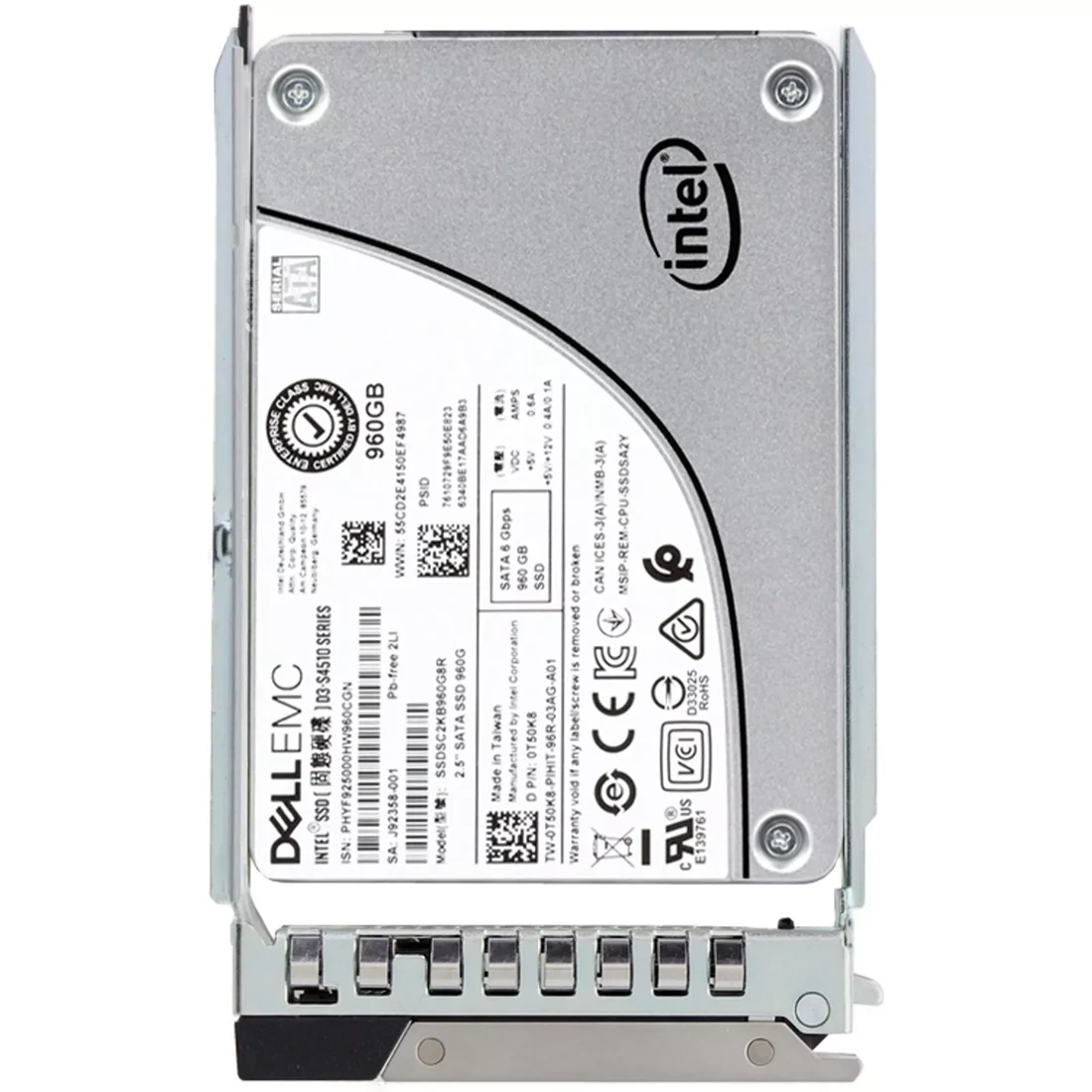 Dell T50K8 960GB SATA 6Gbps Read-Intensive 1DWPD 2.5in Hot-Plug SSD