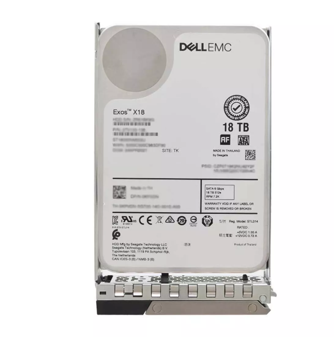 Dell 0D9NN 18TB 7.2K RPM SATA 6Gbps 512e 3.5inch Hot-Plug Hard Drive with kit 