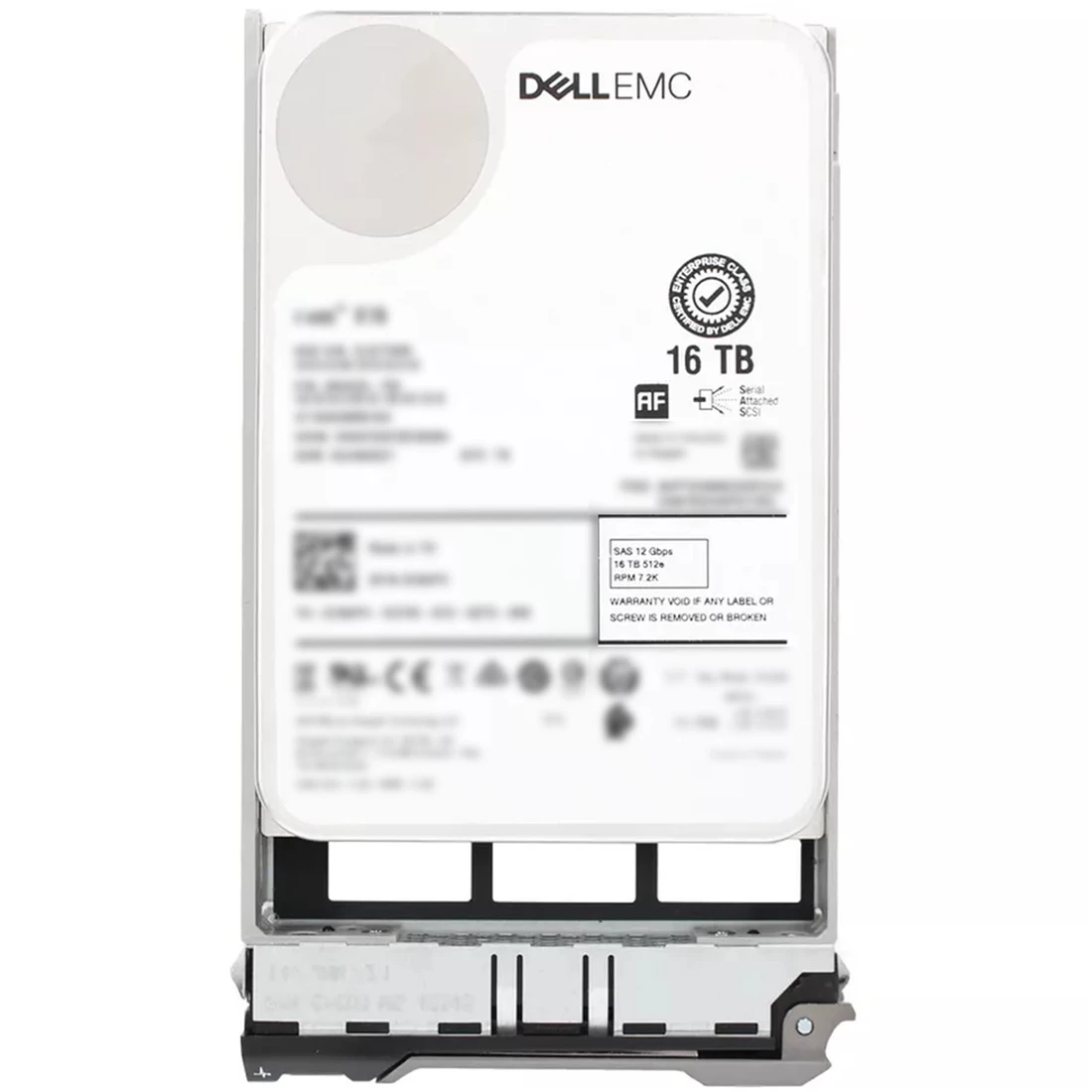Dell 9HXX2 16TB 7.2K RPM SAS 12Gbps 512e 3.5inch Hot-Plug Hard Drive with Tray