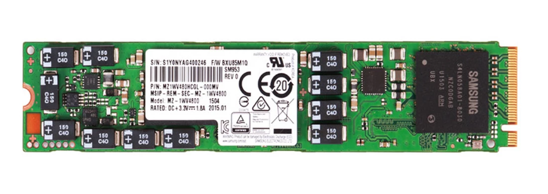 SAMSUNG MZ1LV960HCJH PM953 960Gb M.2 PCIe NVMe 22110 Ssd