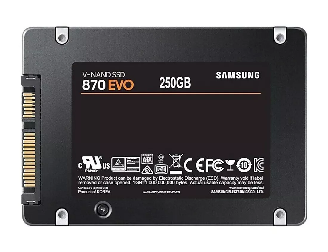 Samsung 870 EVO MZ-77E250 SSD 250 GB SATA 6Gb/s Brand New