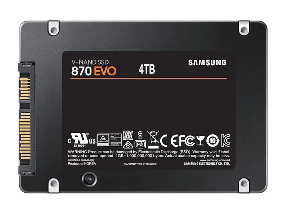 Samsung MZ-77E4T0BW 870 EVO 4TB SATA 6Gbps 2.5Inch Ssd Samsung MZ-77E4T0BW 870 EVO 4TB SATA 6Gbps 2.5Inch Ssd