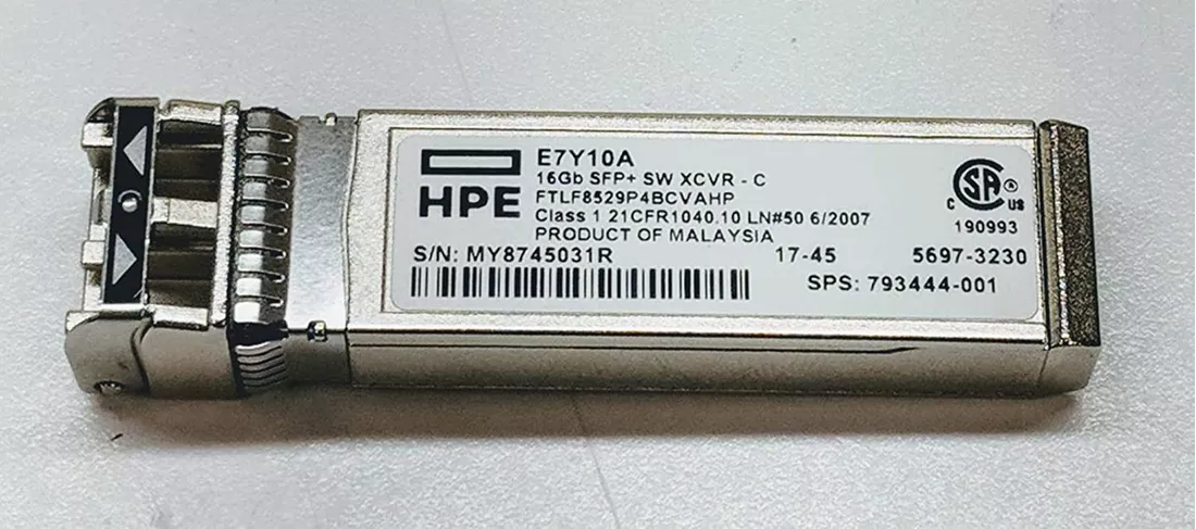 HPE E7Y10A SFP+ 16GB Fibre Channel Transceiver Module Used