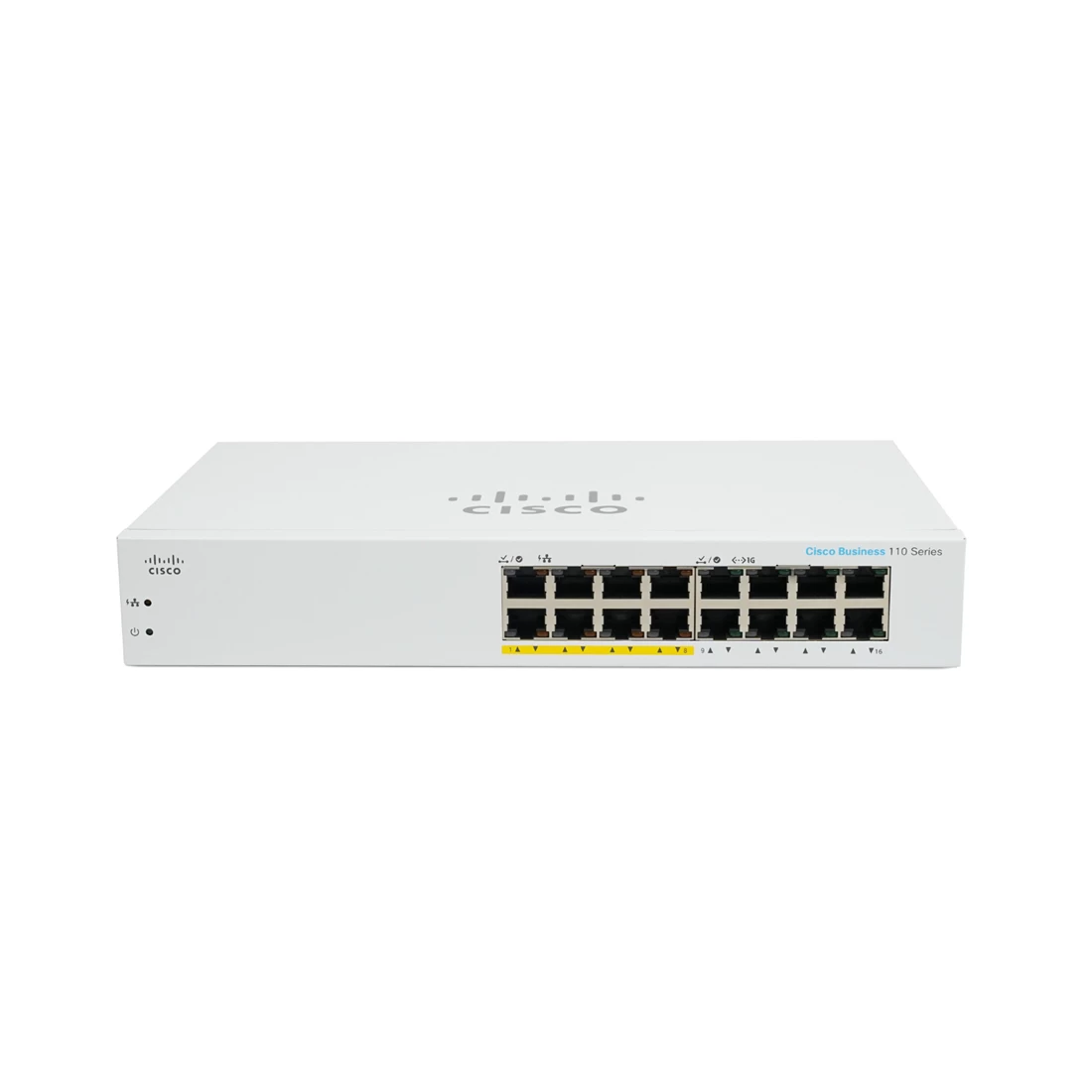 Cisco CBS110-16PP CBS110 Unmanaged L2 Gigabit Ethernet Power over Ethernet (PoE) 1U