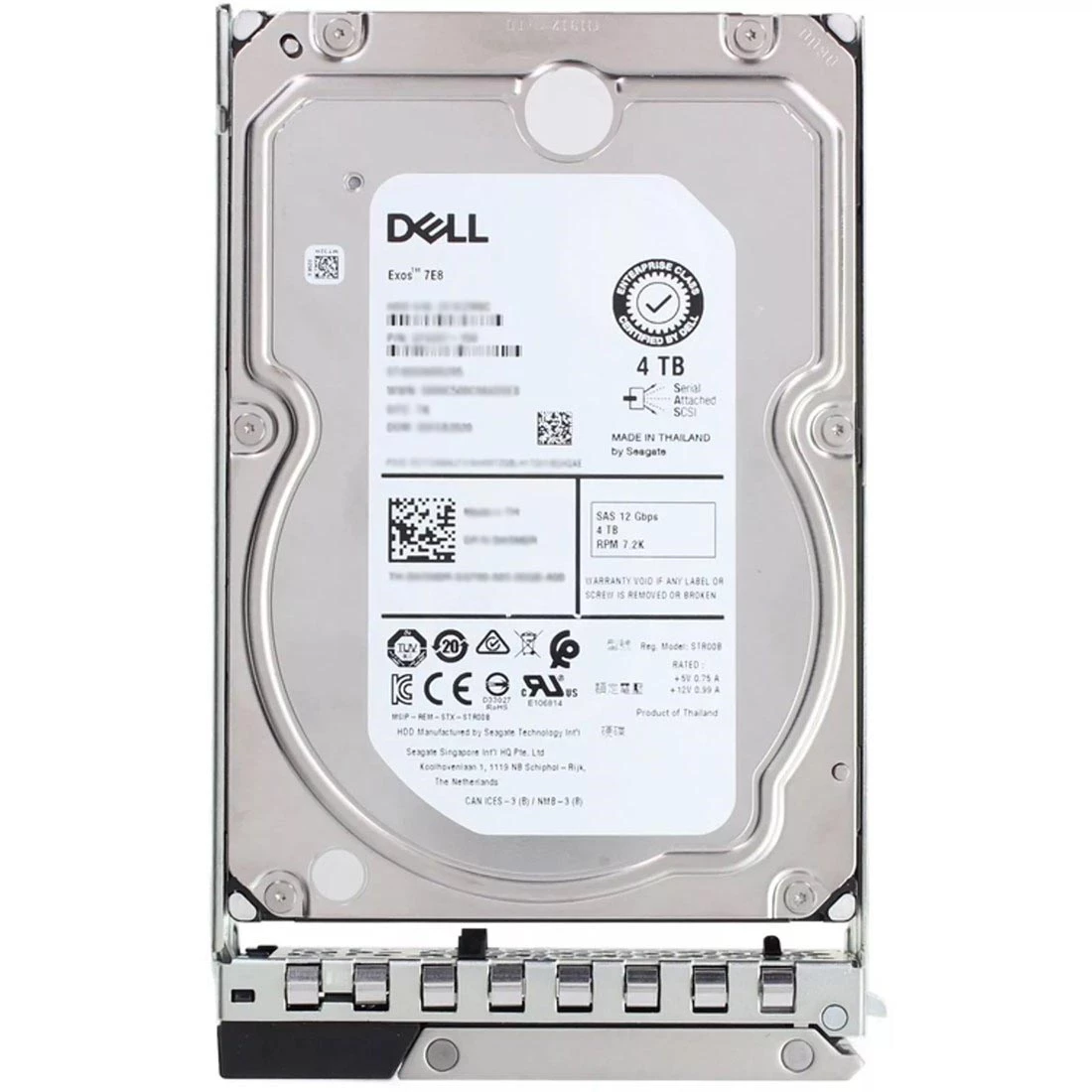 Dell FGDRM 4TB 7.2K NL SAS 12Gbps 512n 3.5-Inch Hot-Plug Hard Drive with Tray