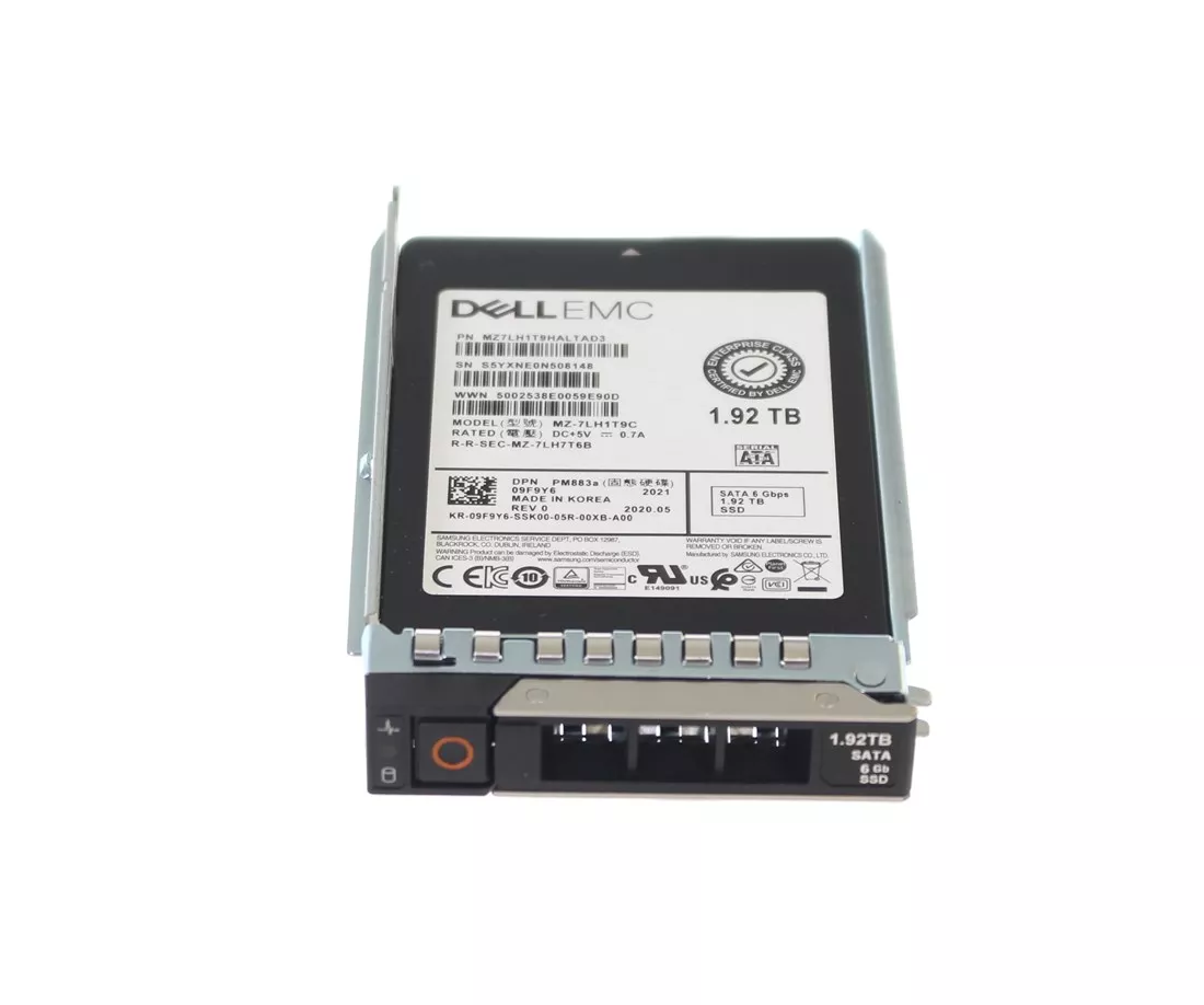Dell 9F9Y6 1.92TB SATA 6Gbps Read Intensive 1DWPD 2.5-Inch Hot Plug SSD
