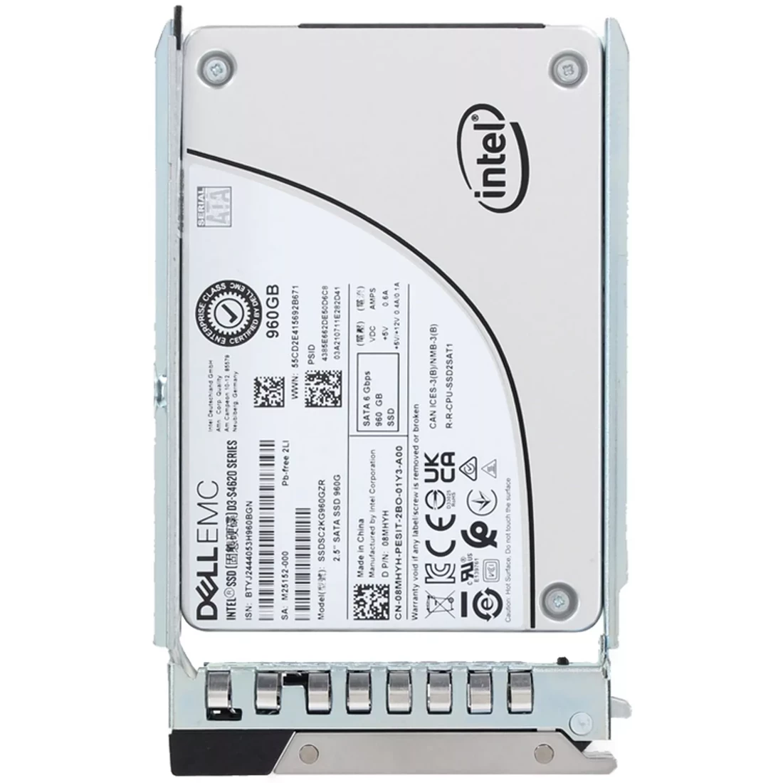 Dell 8MHYH 960GB SATA-6Gbps Mixed Use 3DWPD 2.5-inch Hot-Plug SSD 