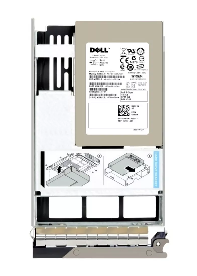 Dell 345-BBDJ 960GB SSD RI SATA 6Gbps 512e 2.5in Hot-Plug Drive