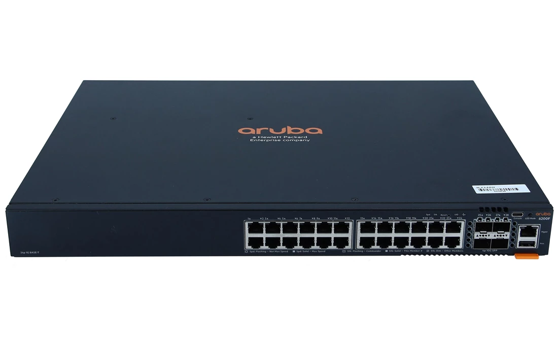 HPE JL724A Aruba 6200F 24G 4Sfp+ Switch