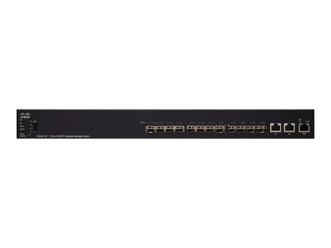 Cisco SX550X-12F-K9 12-Port 10g SFP+ Stackable Managed Switch