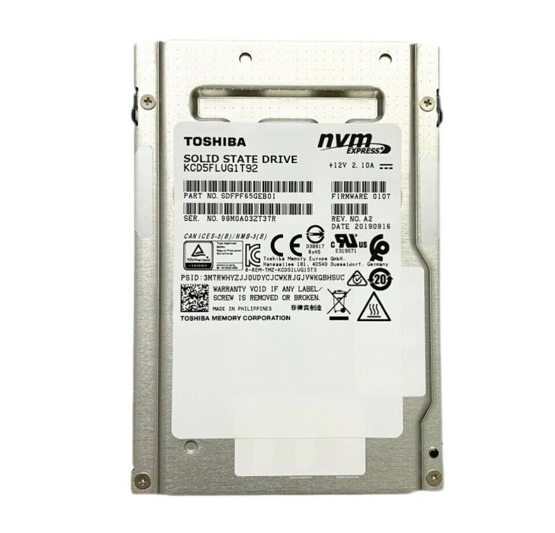Kioxia CD5 SDFPF65GEB01 SSD 1.92 TB PCIe 3.0 x4 (NVMe) Refurbished