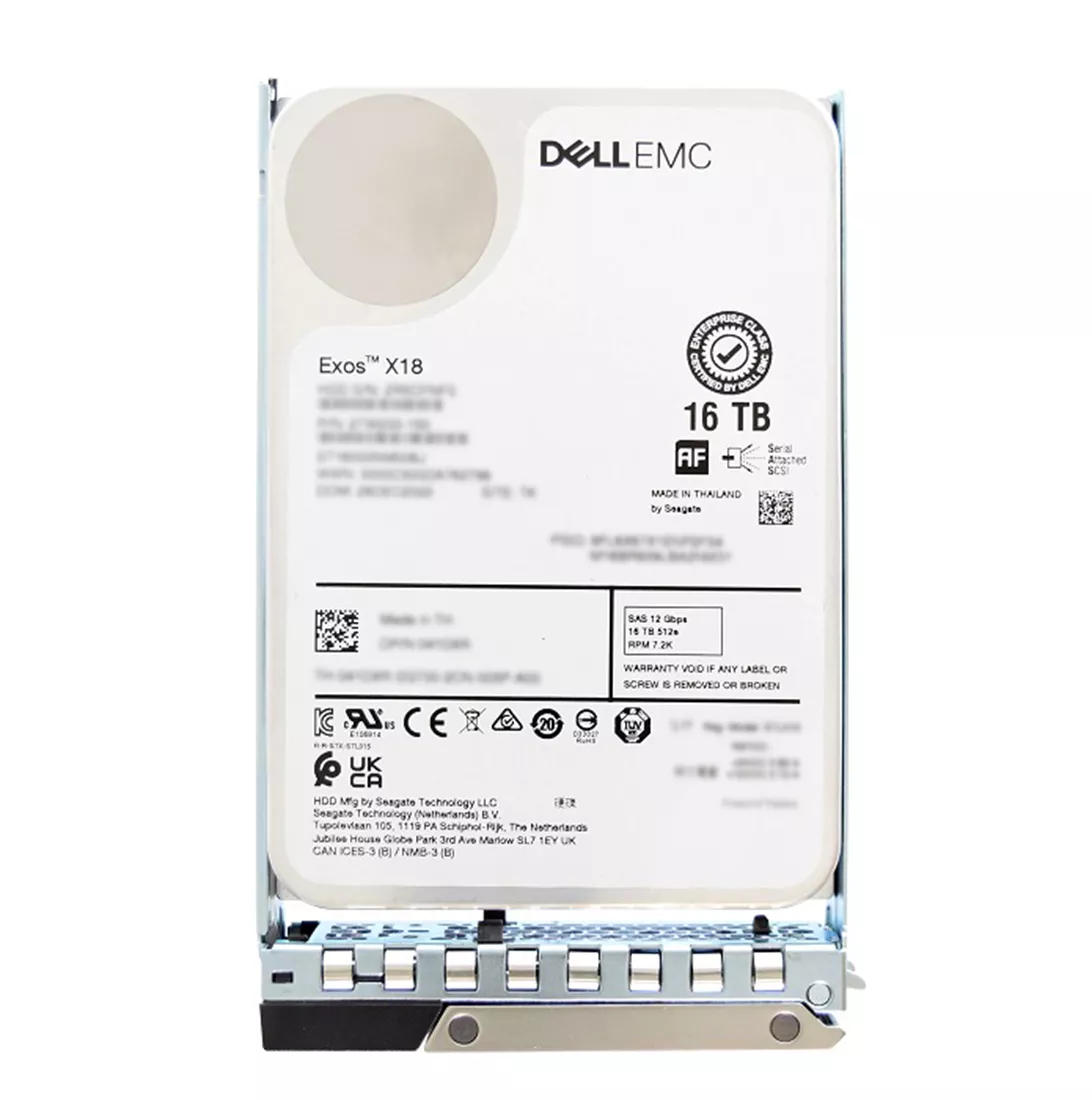 Dell EMC K60NX 16TB 7.2K RPM SAS 12Gbps 512e 3.5inch Hot-Plug Hard Drive with Tray