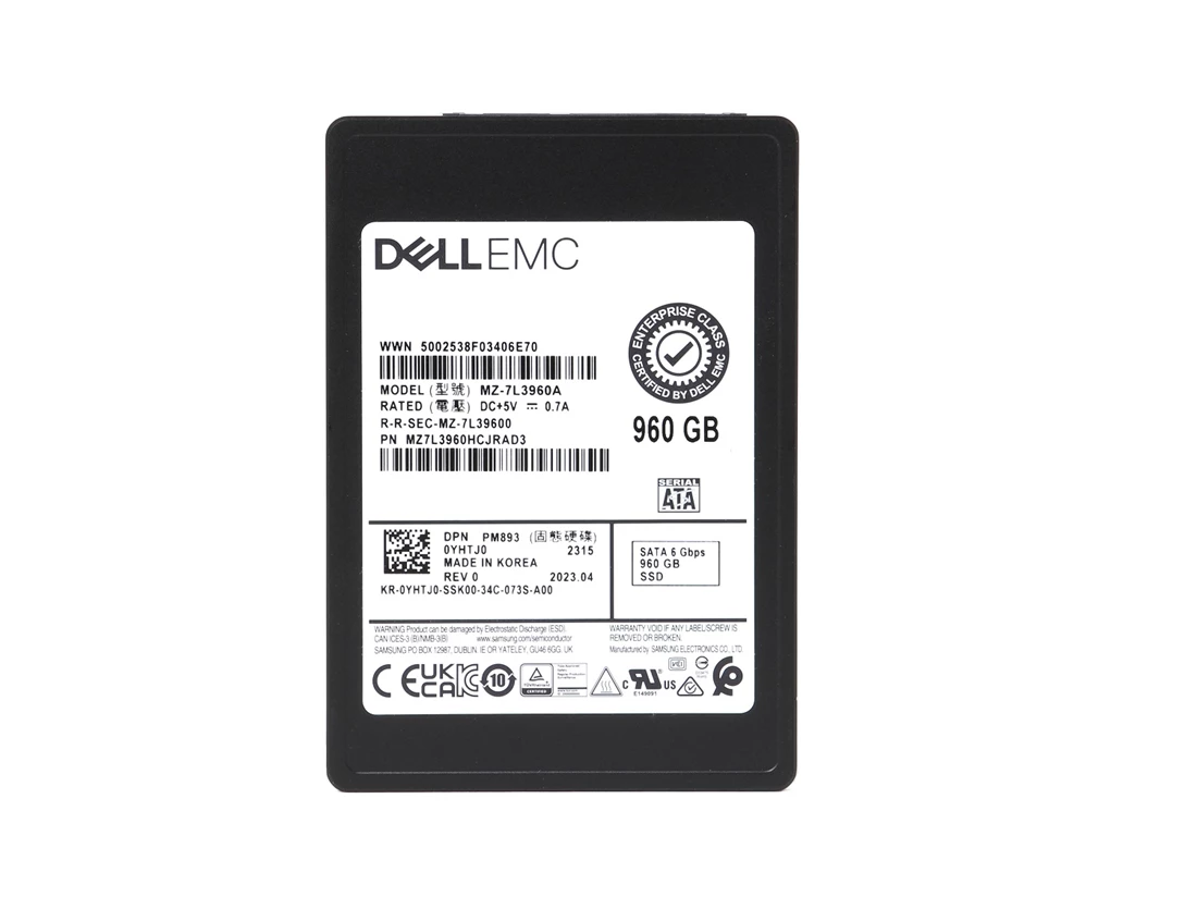 Samsung PM893 MZ7L3960HCJRAD3 Read Intensive SSD 960 GB SATA