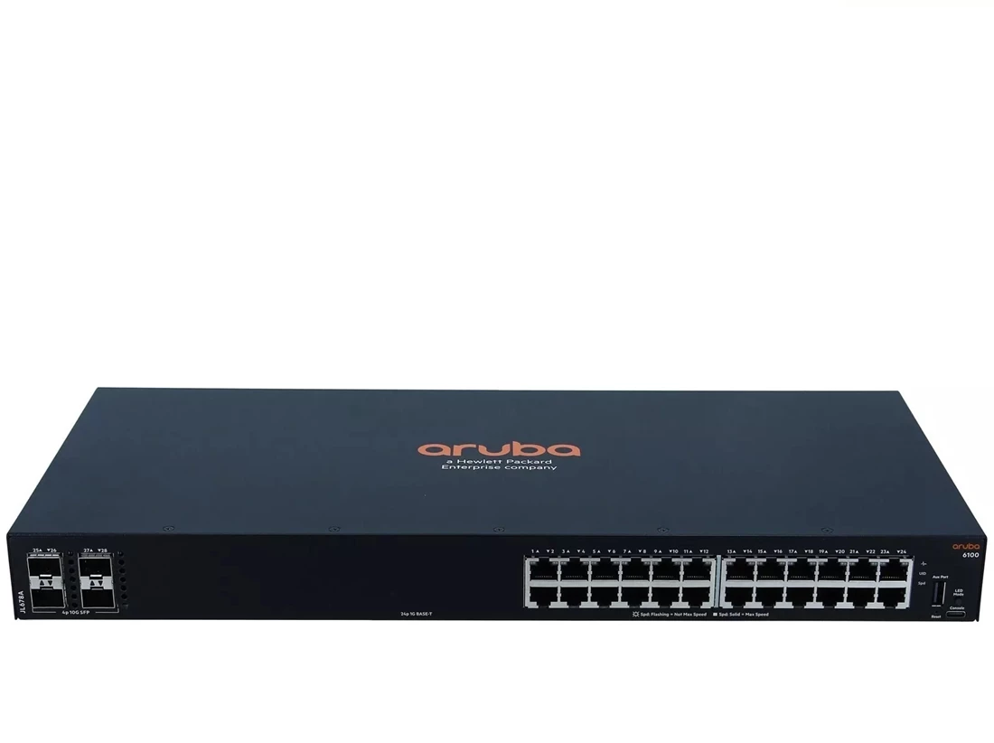 HPE JL678A#ABA Aruba 6100 24G 4SFP+ Switch F/S