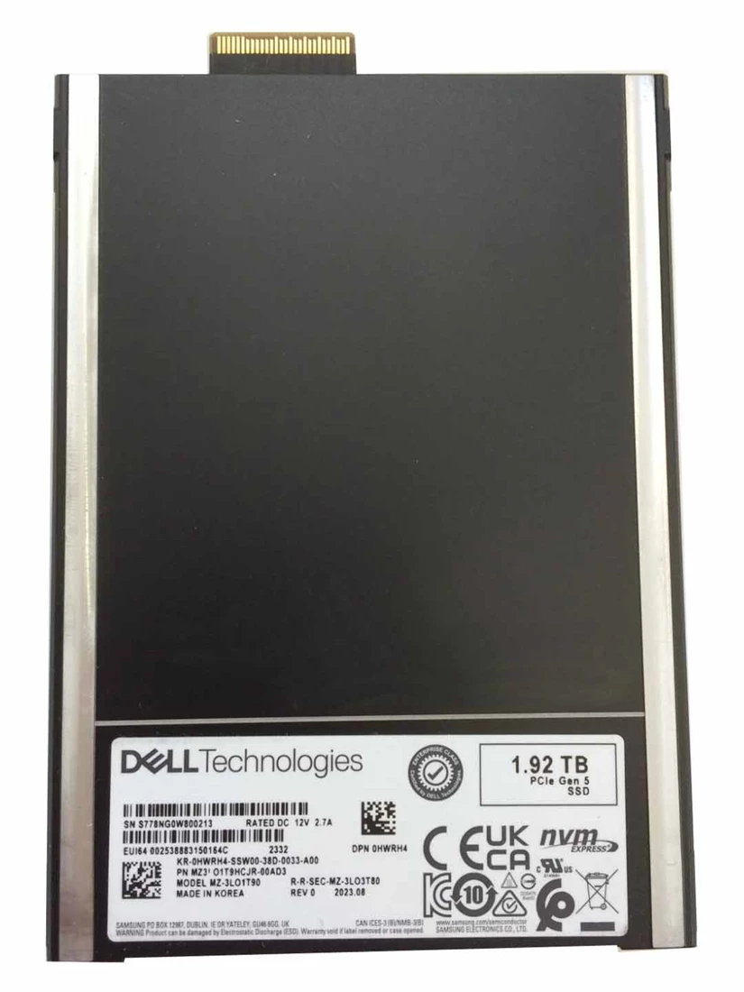 Samsung MZ3LO1T9HCJR-00AD3 1.92TB PCIe Gen5.0 NVMe 2.5Inch E3.S SSD