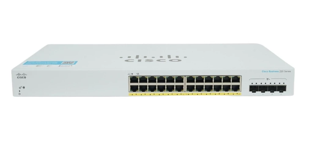 Cisco CBS220-24T-4X 24-Port Gigabit Managed Network Switch