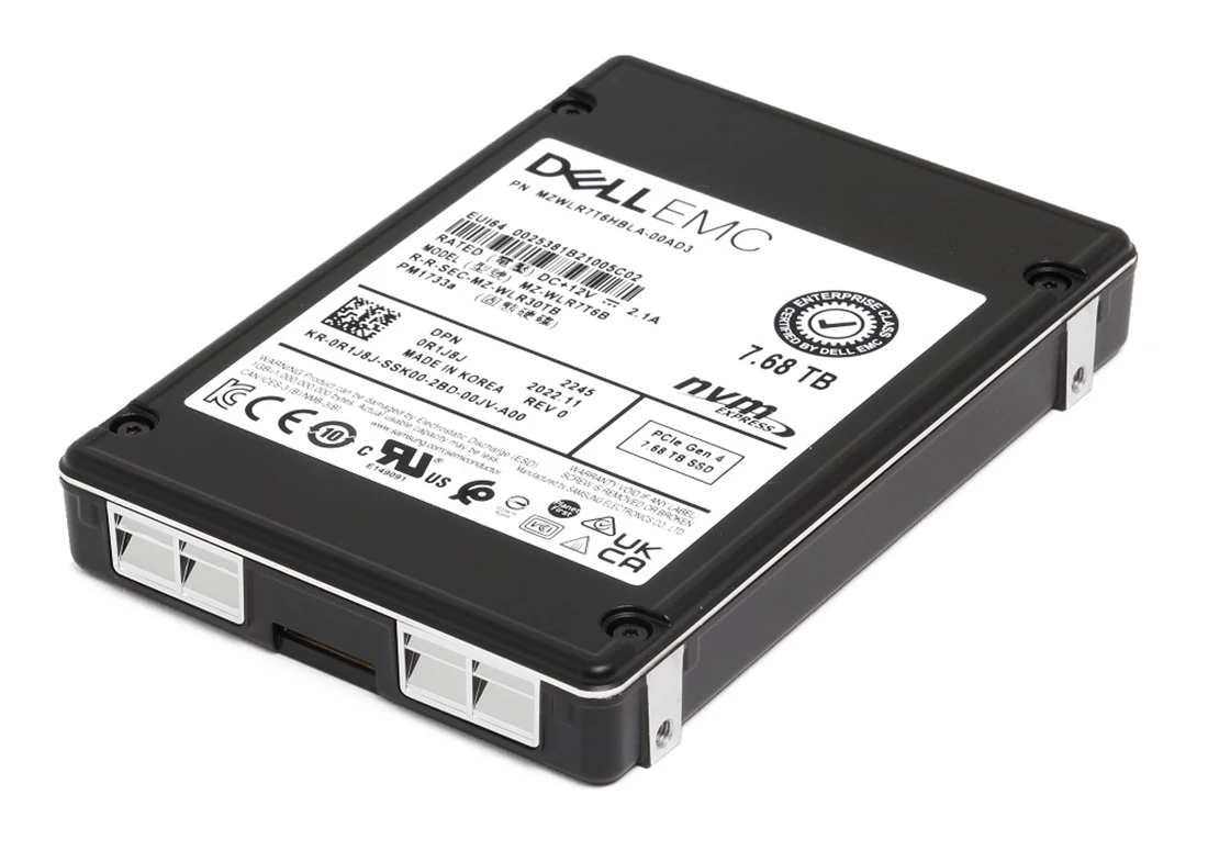 SAMSUNG MZWLR7T6HBLA-00AD3 7.68TB PM1733A NVMe U.2 Enterprise Ssd Dell Oem