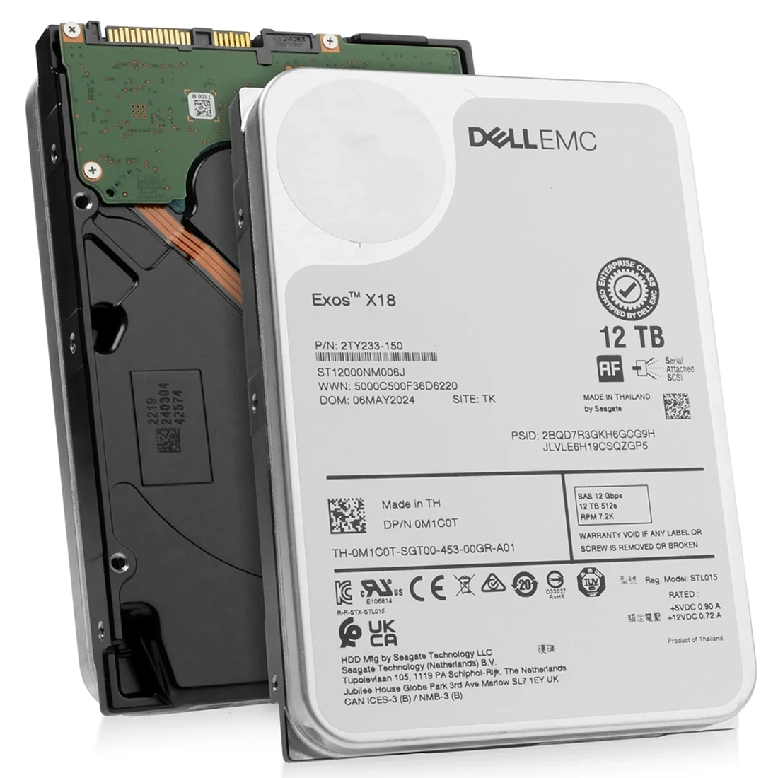 Seagate 2TY233-150 Exos X18 12TB sas-12gbps 3.5inch Hard drive