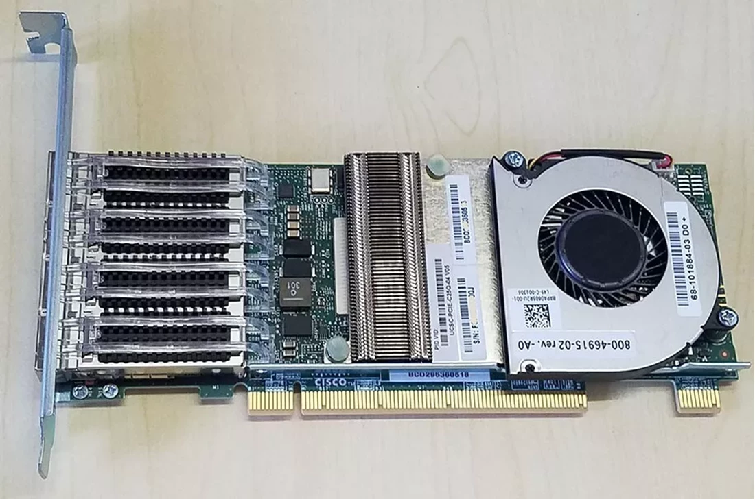 Cisco UCSC-PCIE-C25Q-04 UCS VIC 1455 Quad Port 10/25G SFP28 CNA PCIe