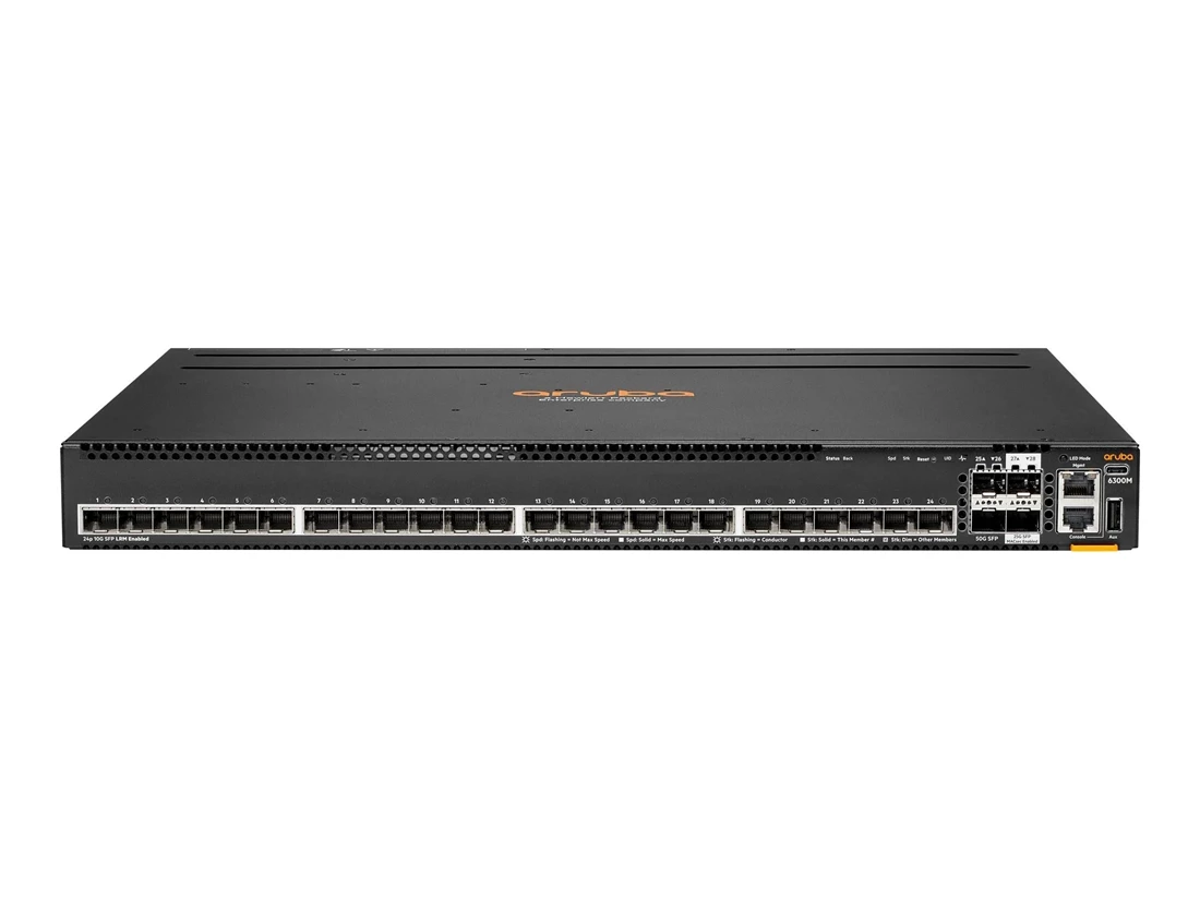 HPE R8S92A Aruba 6300M 24P SFP+ LRM 2P50G 2P25G MACsec Switch F/S