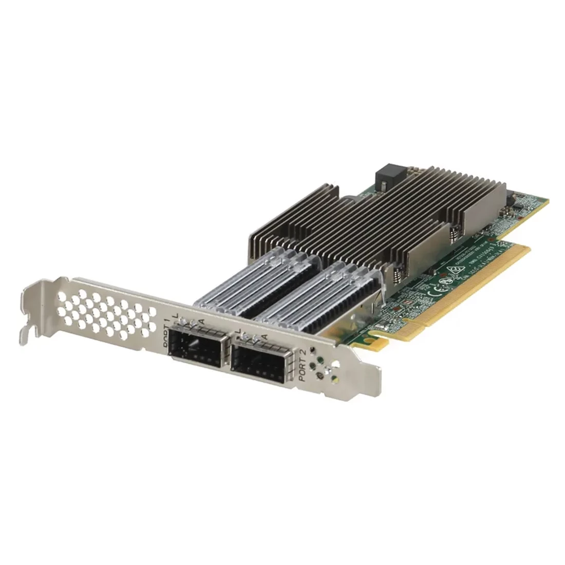 Broadcom BCM957508-P2100D Dual-Port 100 Gb/s QSFP56/QSFP28 PCIe 4.0 x16 Network Adapter with Full-Height Bracket