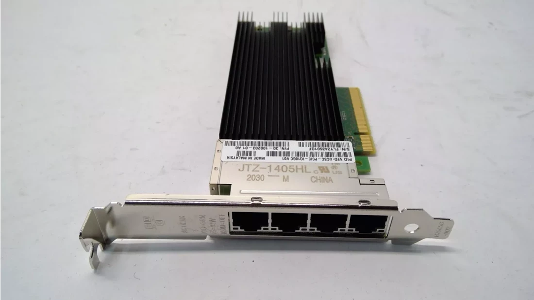 Cisco UCSC-PCIE-IQ10GC Intel X710 Quad-port 10GBase-T NIC Adapter Cisco UCSC-PCIE-IQ10GC Intel X710 Quad-port 10GBase-T NIC Adapter