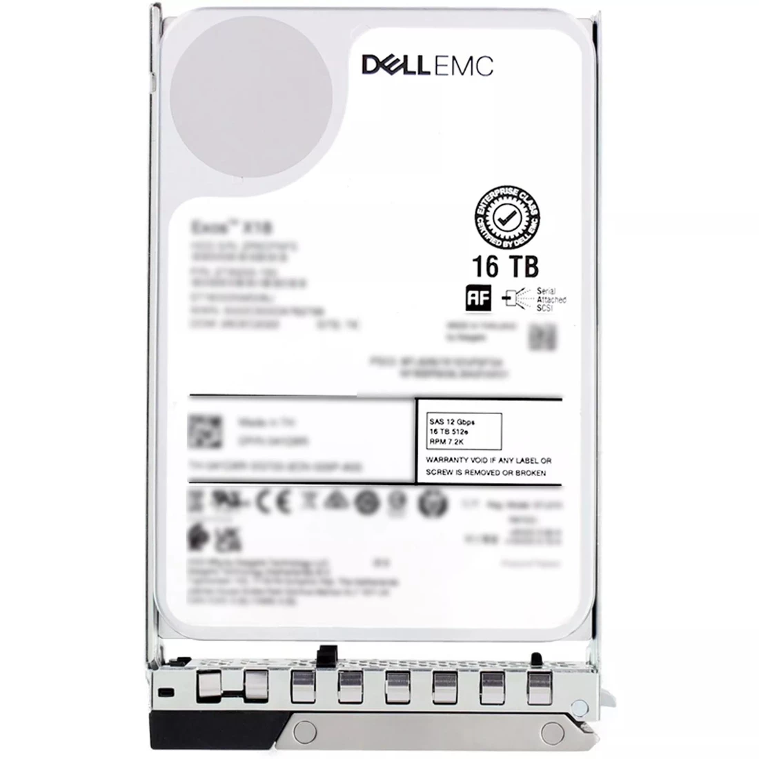 Dell V0TFD 16TB 7.2K RPM SAS-12Gbps 512e 3.5inch Hot-Plug Hard Drive with Tray