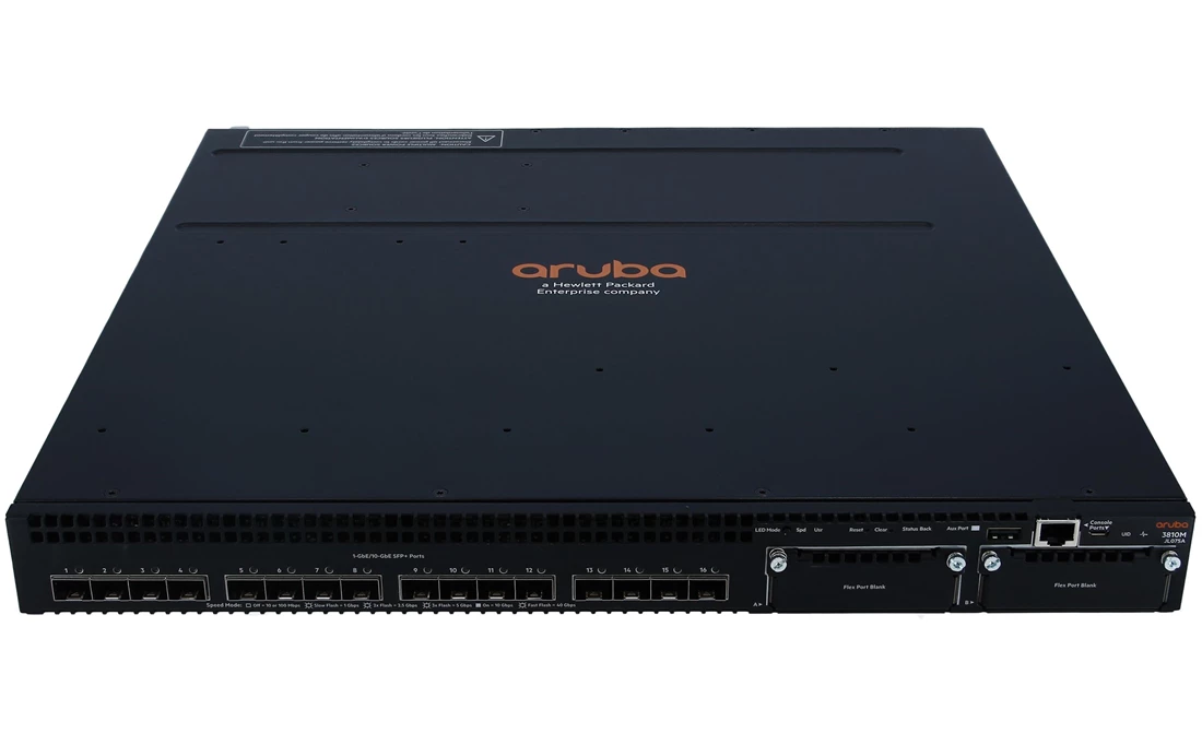 HPE JL075-61101 Aruba 3810M 16SFP+ 2-slot Switch