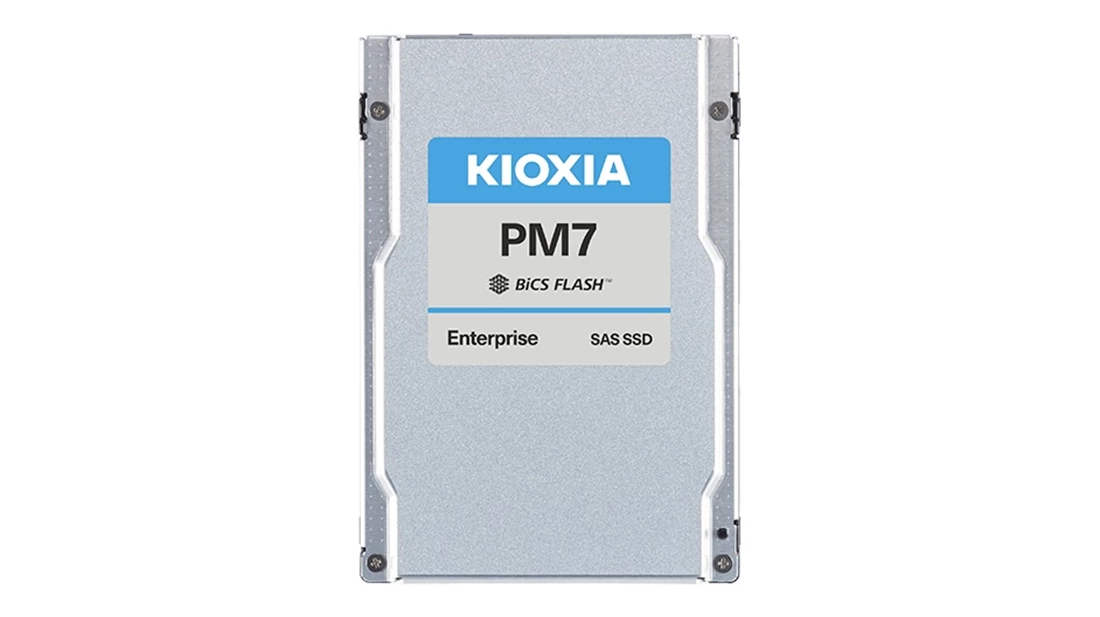 KIOXIA KPM7WVUG7T68 7.68Tb SED SAS-24Gbps Mixed Use 3DWPD 2.5Inch SSD
