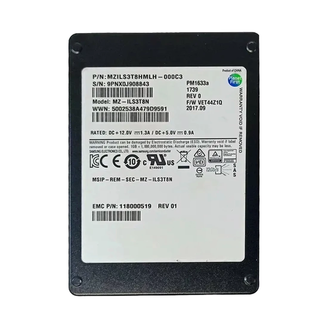 SSD Huawei ES3500S V5 3,84 To SAS – 2,5 Pouces, Hot-plug, Occasion (réf. 02312FRG)
