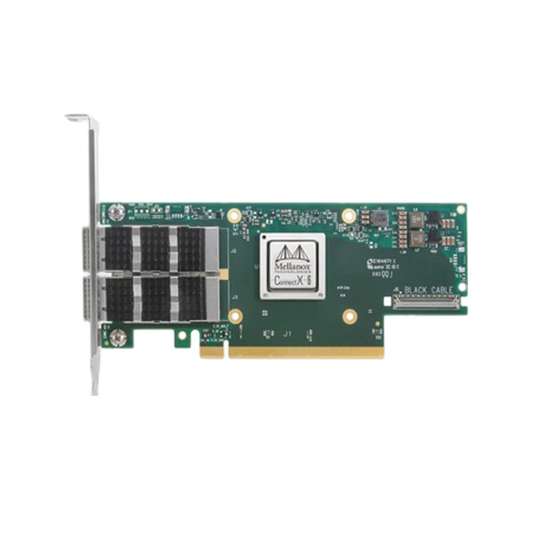 NVIDIA 900-9X6AF-0056-MT1 ConnectX-6 VPI Adapter Card HDR100 EDR IB and 100GbE Dual-Port QSFP56 PCIe3.0/4.0 x16 New