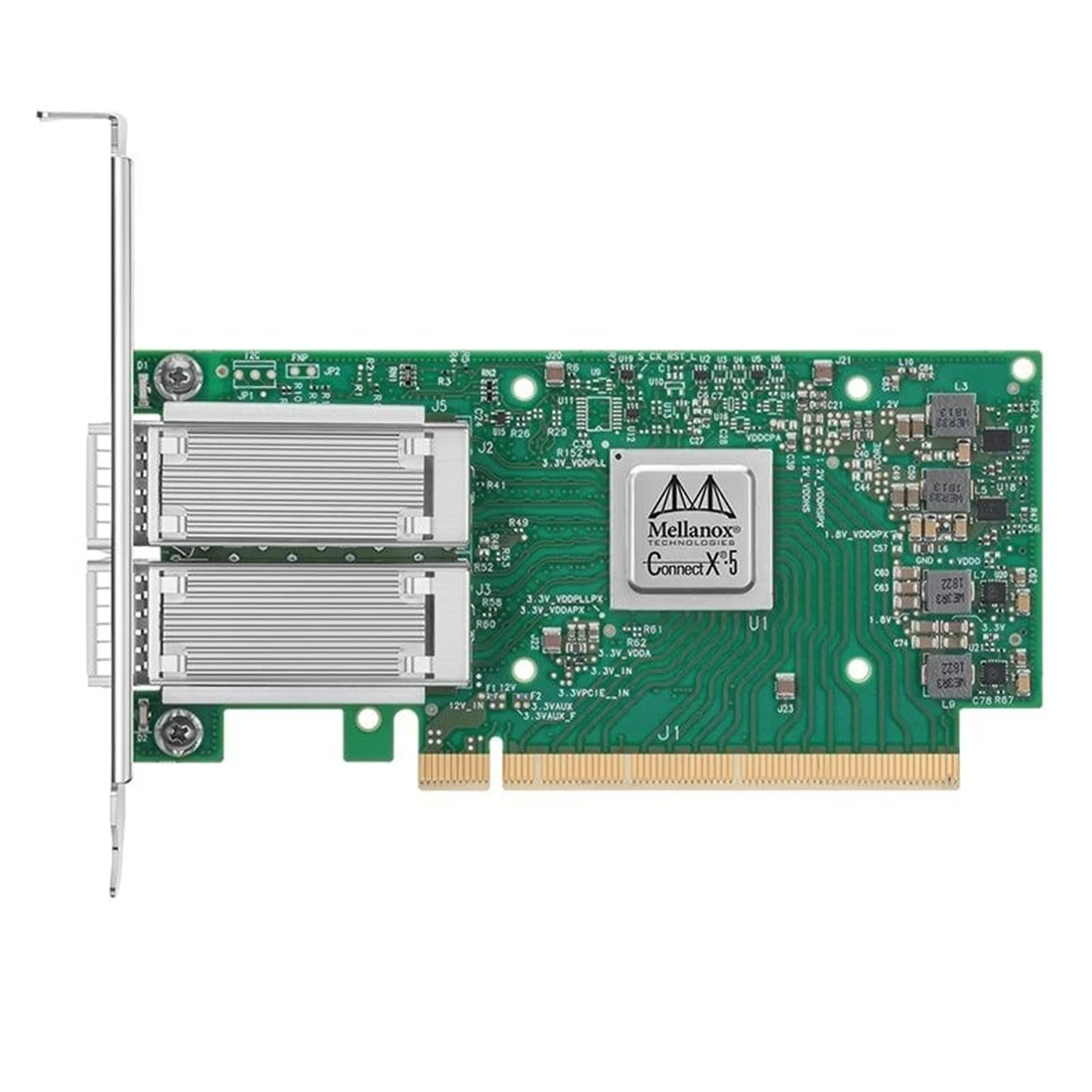 NVIDIA 900-9X5AD-0055-ST0 ConnectX-5 EN network Interface Card 50GbE Dual-port QSFP28 PCIe Gen 3.0 x16 Tall Bracket